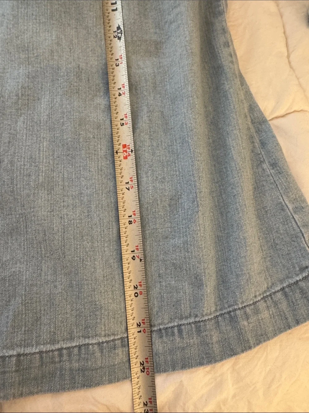 Madewell Chambray Tie Back Top Light Wash Denim Blouse Size Small